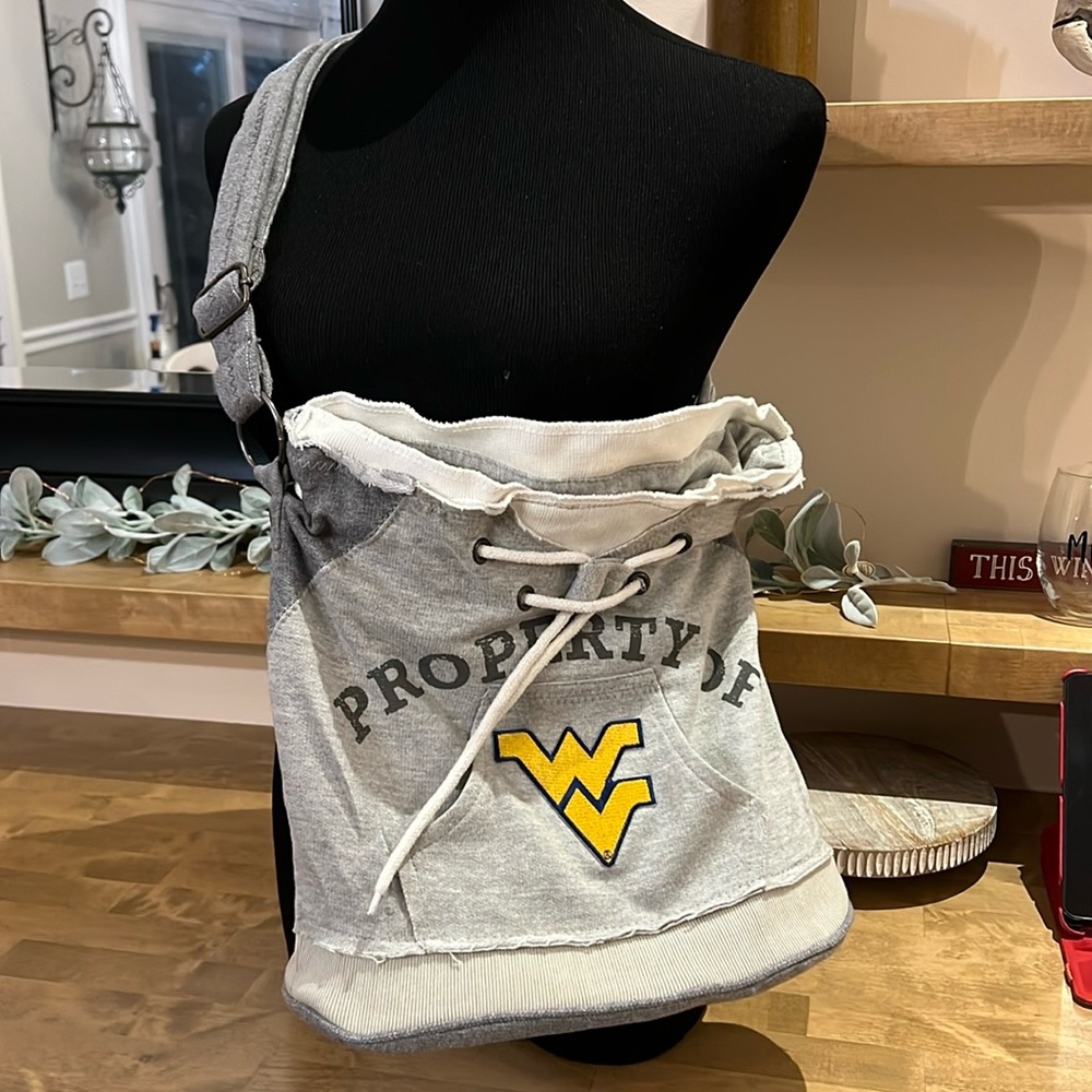 FAN•dom U Sweatshirt Tote/Shoulder/Book Bag w/ Kangaroo Pocket West Virginia